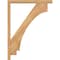 Ekena Millwork Imperial Block Smooth Bracket w/ Offset Brace, Western Red Cedar, 3 1/2"W x 24"D x 32"H BKT0402X24X32IMP05SWR - alternate 4